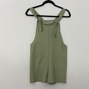 Olive Green Sleeveless Women's Top